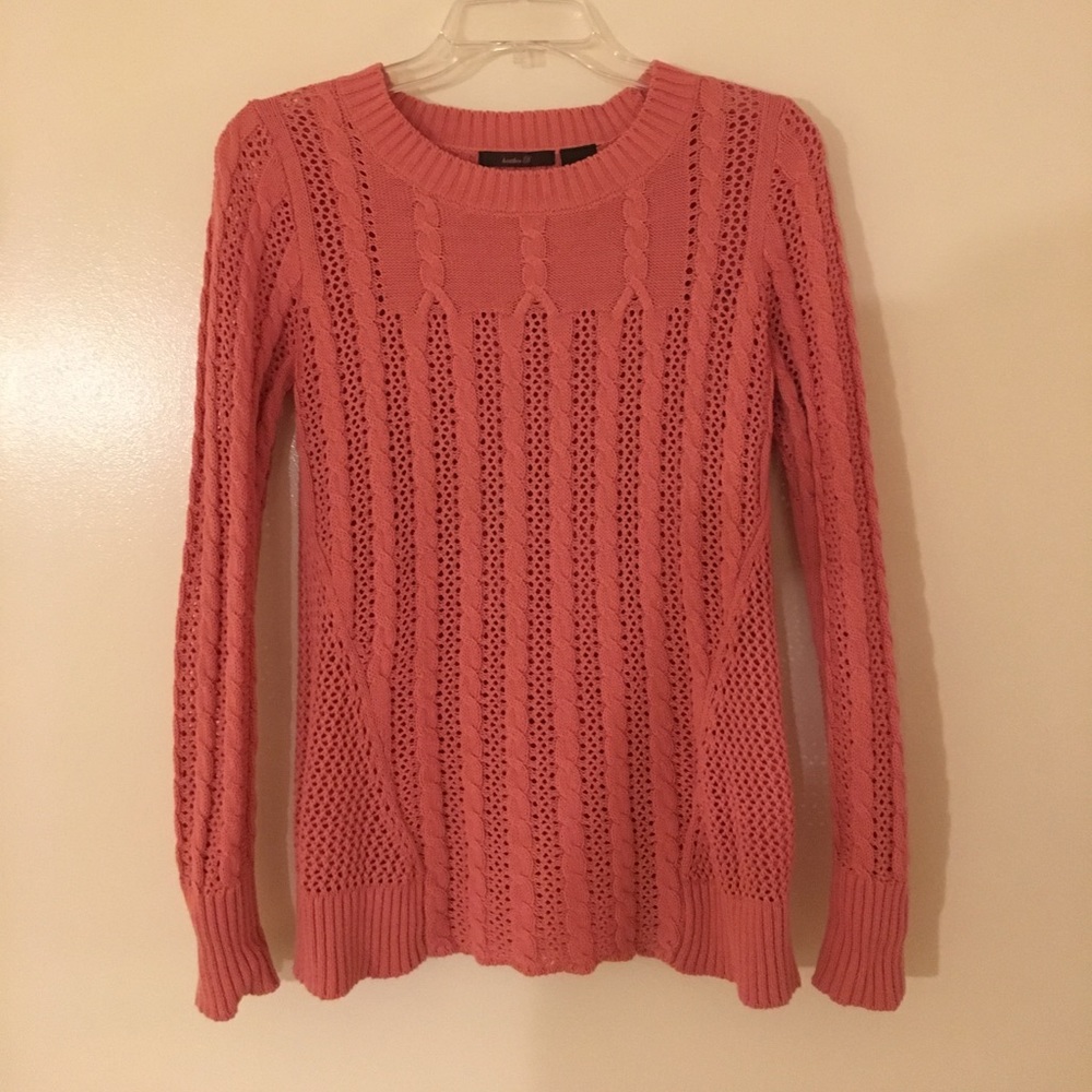Salmon mesh sweater